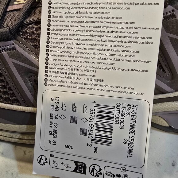 Salomon XT-6 Expanse Seasonal Plum Kitten Cement L47468100 Men's Size 13 NWOB - Picture 11 of 11